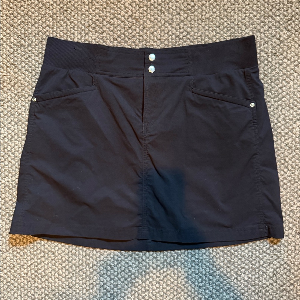 Black nylon Skort